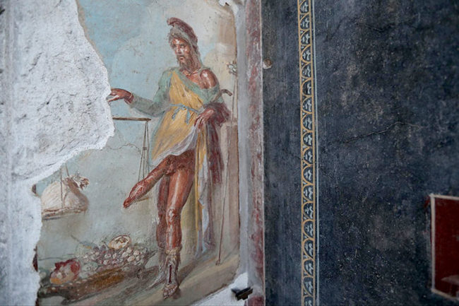 Affresco Del Dio Priapo Della Fertilit Rinvenuto A Pompei