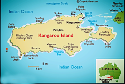 Kangaroo Island, al largo di Adelaide