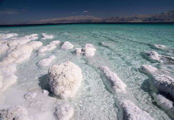 Giordania Le creazioni di sale del Mar Morto