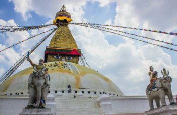 Stupa Boudha, il più grande tempio buddista del Nepal a Katmandu