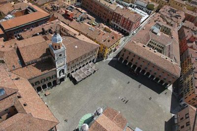 Modena Piazza Grande dalla Torre Ghirlandina