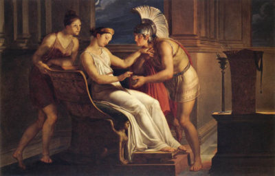 Biella Arianna da a Teseo il filo, Pelagio Pelagi, 1814