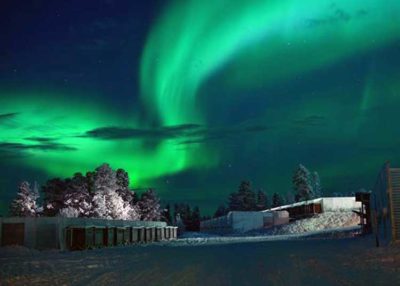 parrucchiere Kiruna l'aurora boreale