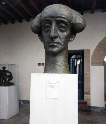 la scultura di Monolite al Museo Taurino di Cordoba