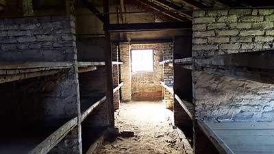 Olocausto Auschwitz, interno delle baracche