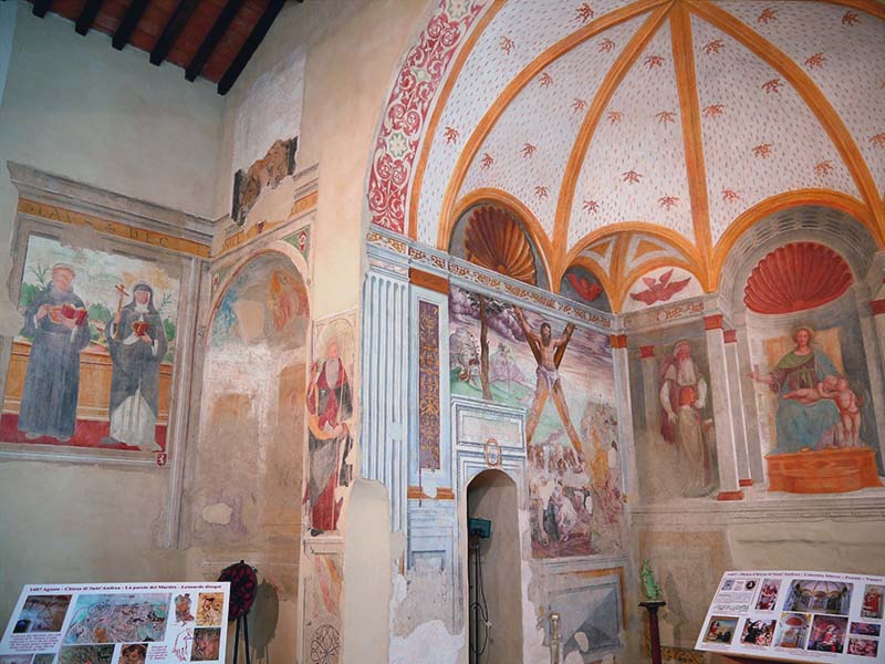 Chiesa di Sant'Andrea a Melzo affreschi abside