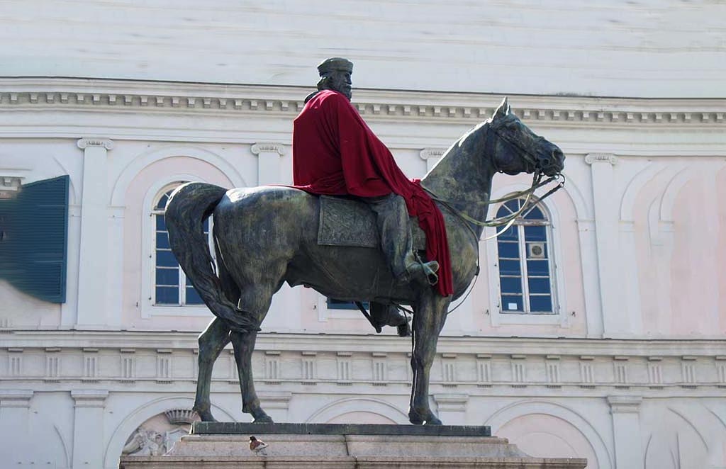 Statua Giuseppe Garibaldi a Genova