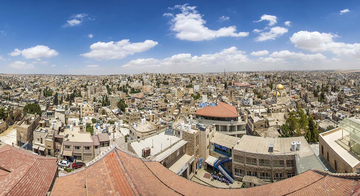 Amman Giordania Madaba panoramica
