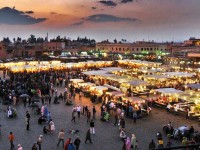 Marrakech, la zona a nord della piazza Jema‘a al-Fnaa è occupata dai suq