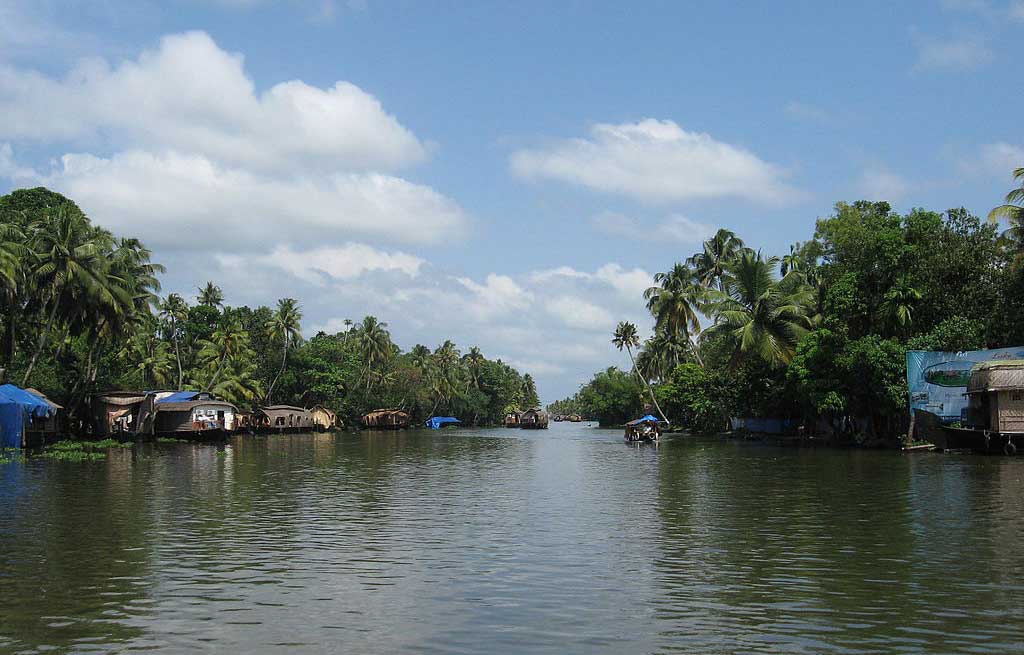 Un canale dei Backwaters Kerala-foto-di-Lombardelli