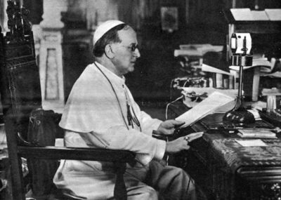 Achille Ratti alla radio vaticana Papa Pio XI