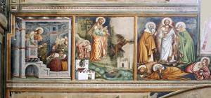 Galatina, dettagli affreschi basilica Santa Caterina