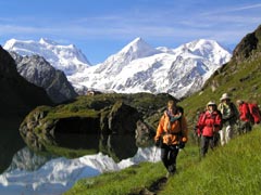 Un lunghissimo trekking dal Monte Bianco al Rosa