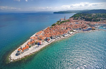 Slovenia Pirano protesa sul Mar Adriatico