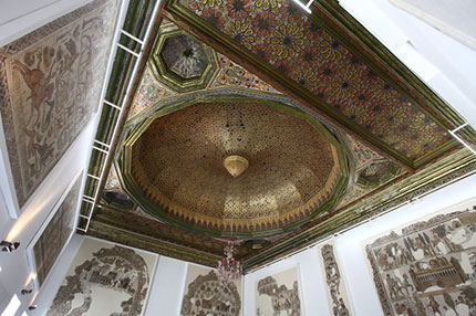 Tunisi, museo Bardo soffitto