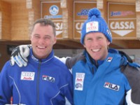 I campioni dello sci alpino al Passo San Pellegrino