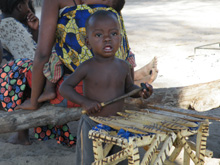 I bambini che abitano nei villaggi del Caprivi