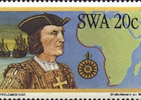Bartolomeo Diaz raffigurato su un francobollo
