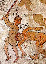 Abele e Caino L'uccisione di Abele e Caino mosaico Cattedrale di Otranto (XII sec.)