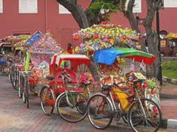 I colorati "trishaw" di Malacca