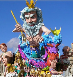 Uno dei carri del Carnevale di Putignano