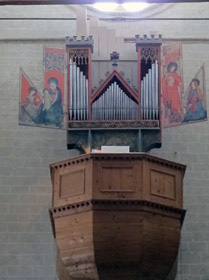 Sion L'antico organo della cattedrale di Notre Dame de Valère