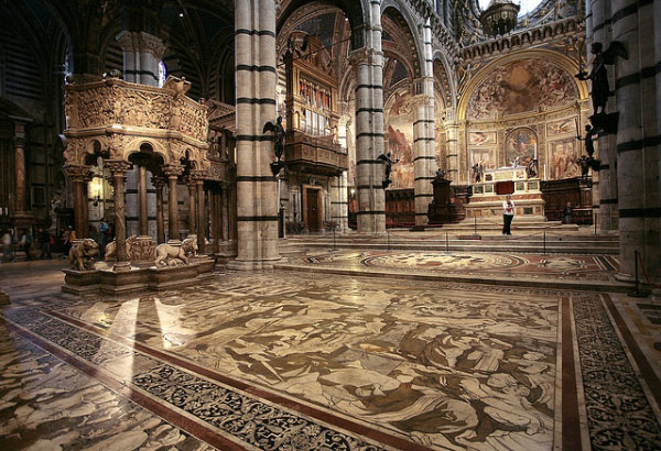 Duomo di Siena, pavimento mosaico