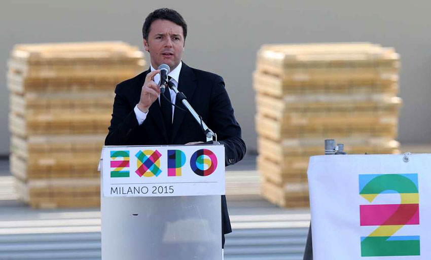 Matteo Renzi ad Expo