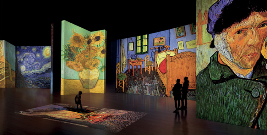 Van Gogh Alive sala esposizione