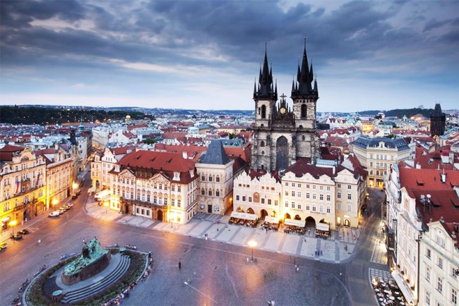 Il centro storico di  Praga