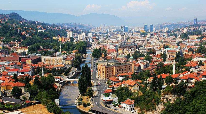 Sarajevo Panorama della città