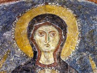 Madonna, affresco nella cripta di Santa Maria degli Angeli a Poggiardo