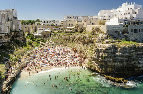 Spiaggia Polignano A Mare Puglia Italy Mondointasca