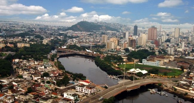 La città di Guayaquil in Ecuador