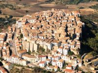 Il piccolo borgo di Acerenza, in Basilicata, visto dall'alto