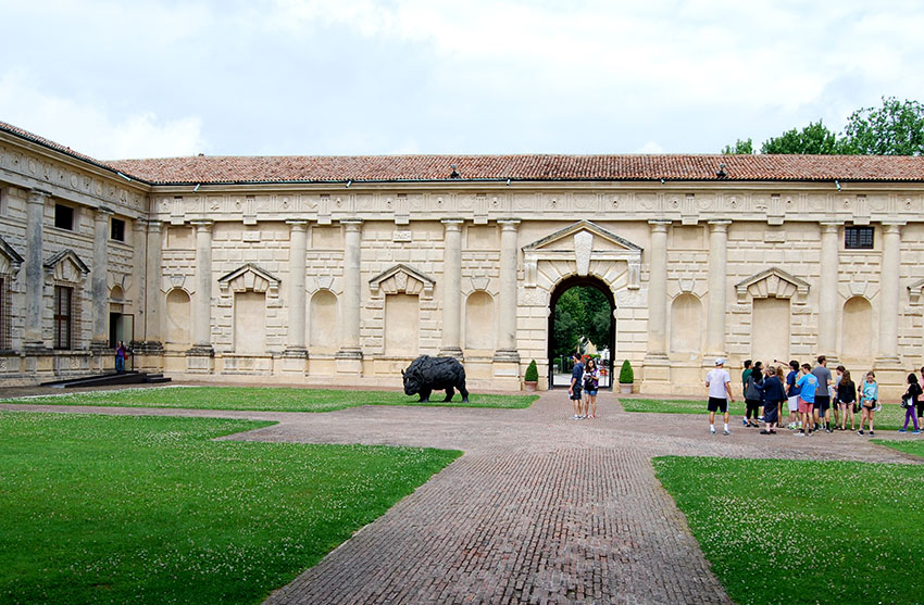 progetto rinoceronte a Palazzo Te a Mantova