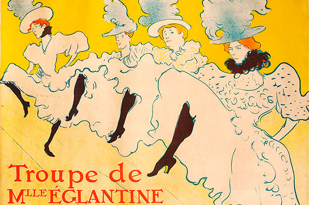 Toulouse-Lautrec La Troupe de Mademoiselle Églantine 1896 Color Lithography © Herakleidon Museum, Athens Greece