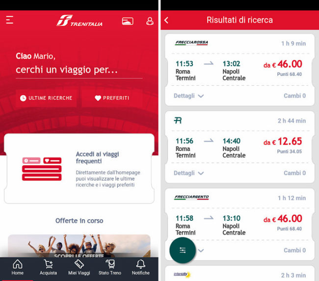 Trenitalia aggiorna l’app ufficiale con nuove funzionalità