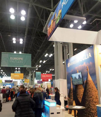 Times Travel Show Stand-Puglia-a-NYC