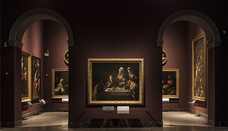 Cena di Emmaus 05-Terzo-allestimento-della-Pinacoteca-di-Brera-sala-28