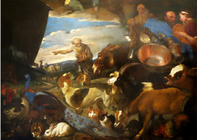 Animali nell'arte L'arca-di-Noè-Giovanni-benedetto-Castiglione-detto-il-Grechetto