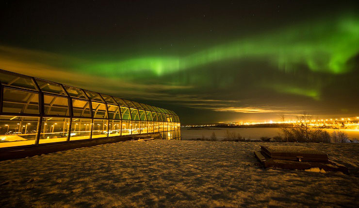 Lapponia finlandese aurora-boreale-a-Rovaniemi,-foto-visit-rovaniemi