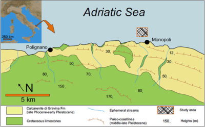 Barriera corallina Cartina-costa-adriatica (Scientific Reports/Giuseppe Corriero e altri)