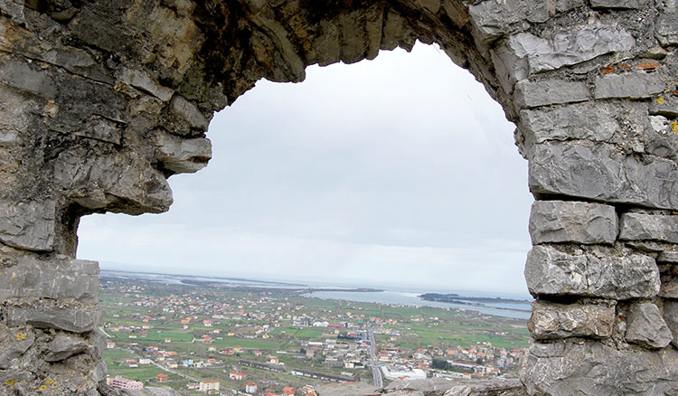 lavapiatti Lezha vista dal Castello