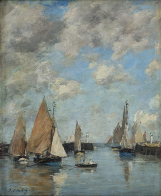 Monet e gli impressionisti Eugène Boudin Trouville, il molo con l’alta marea, 1888-1895.