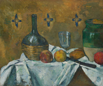 Guggenheim Paul-Cézanne.-Fiasco,-bicchiere-e-vasellame