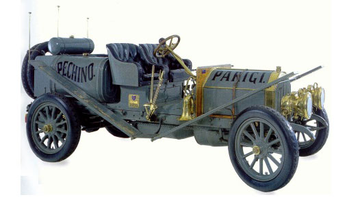 Itala, l'auto che vinse nel 1907 il primo raid  Pechino Parigi