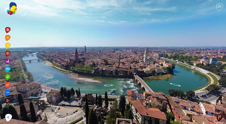 tour interattivo Verona360-il-corso-dell'adige