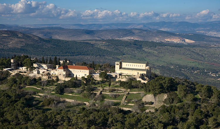 Kfar Kama Monte Tabor, foto aerea. Crediti a Israel Ministry of Tourism