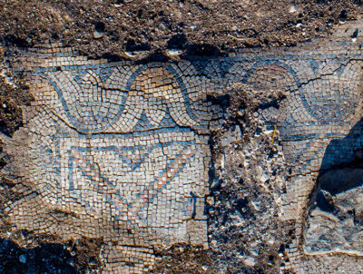 dettaglio Mosaico-pavimento-della-antica-chiesa
